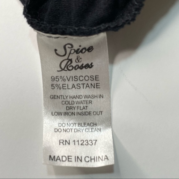 Spice and Roses Pirate themed embellished Viscose Blend Tank dress Size Medium - Picture 6 of 7